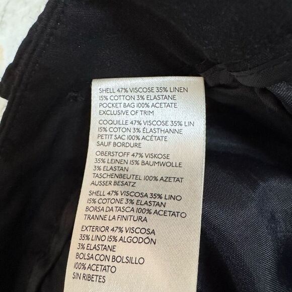 Anthropologie Maeve Ankle-Zip Pants linen blend size 2P NWT - Picture 9 of 12